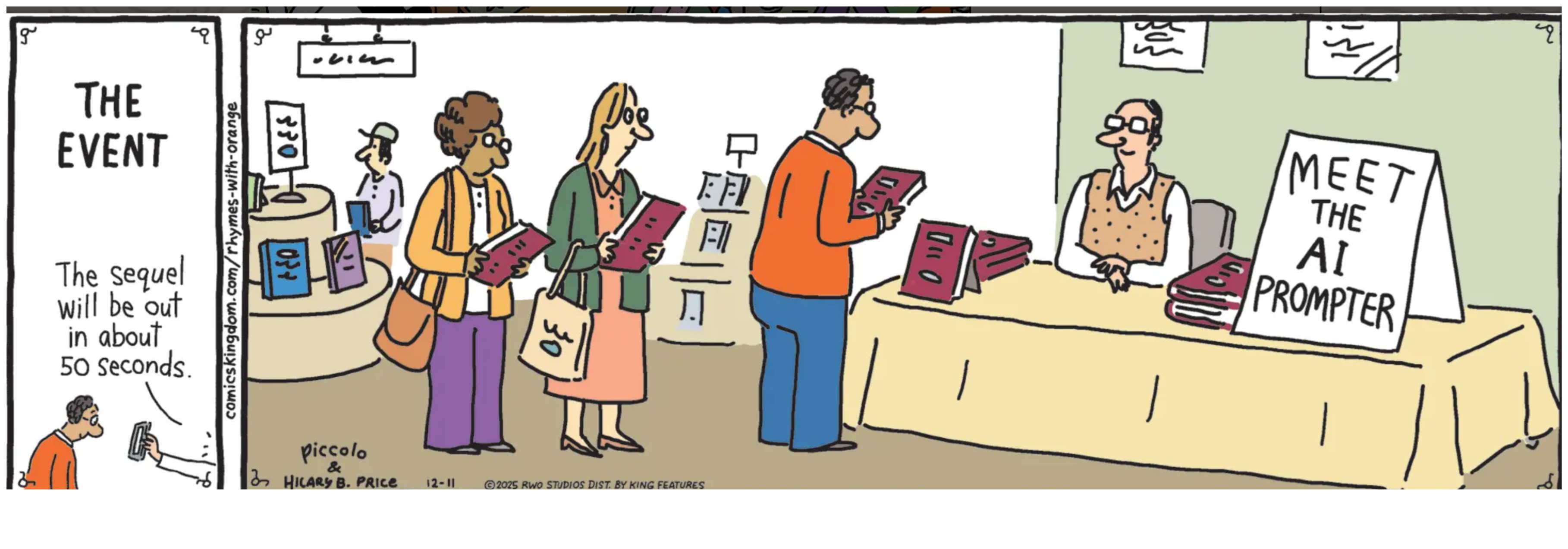 Rhymes With Orange — The Event (Meet the AI Prompter)